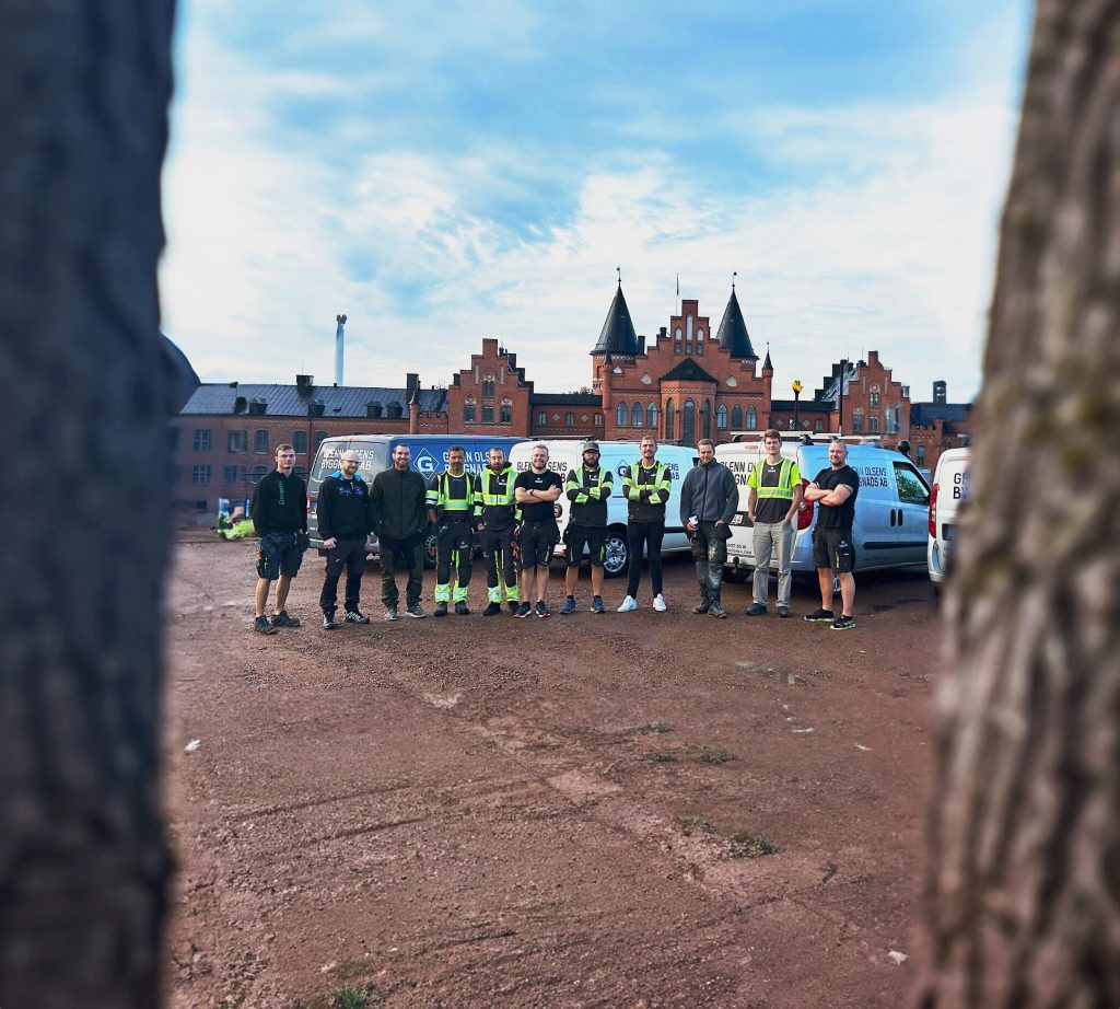 Teamet på Glenn Olsens Byggnads AB